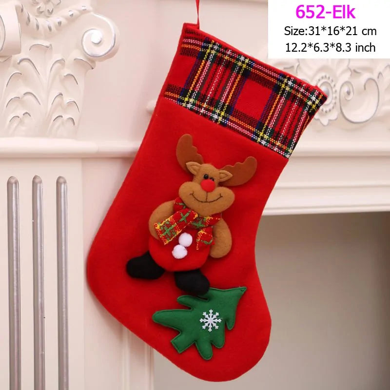 Santa Snowman Christmas Stockings