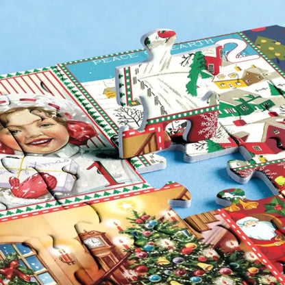 Merry Christmas Jigsaw Advent Calendar Puzzle