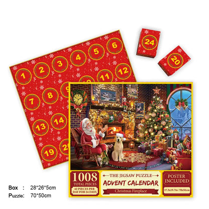 Merry Christmas Jigsaw Advent Calendar Puzzle