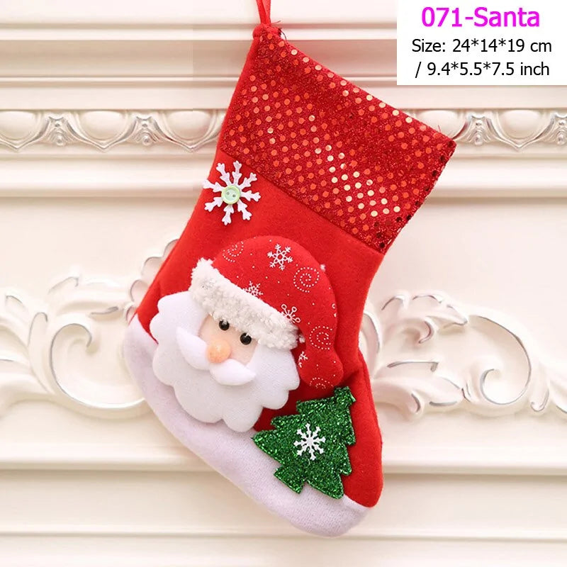 Santa Snowman Christmas Stockings