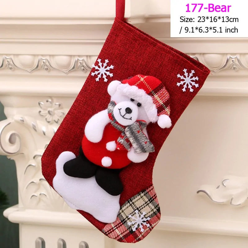 Santa Snowman Christmas Stockings