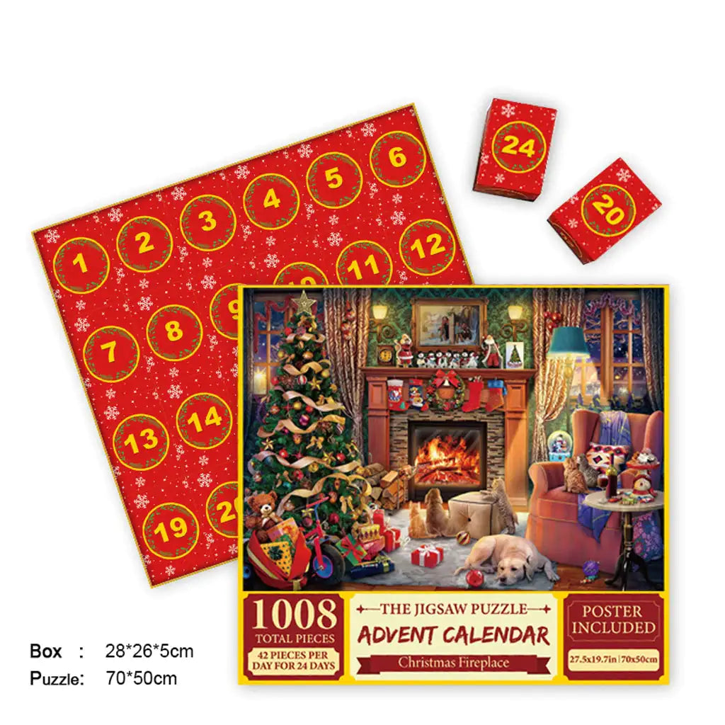 Merry Christmas Jigsaw Advent Calendar Puzzle