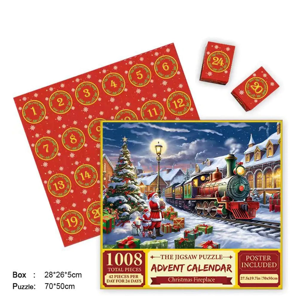 Merry Christmas Jigsaw Advent Calendar Puzzle