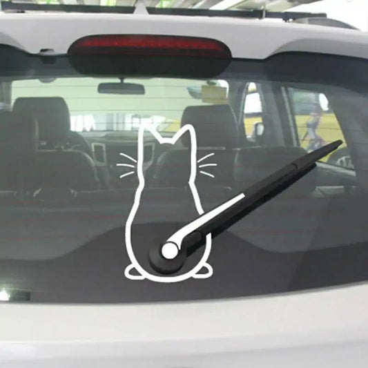 Cat Car Stickers for Rear Wipers