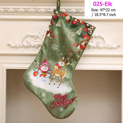 Santa Snowman Christmas Stockings