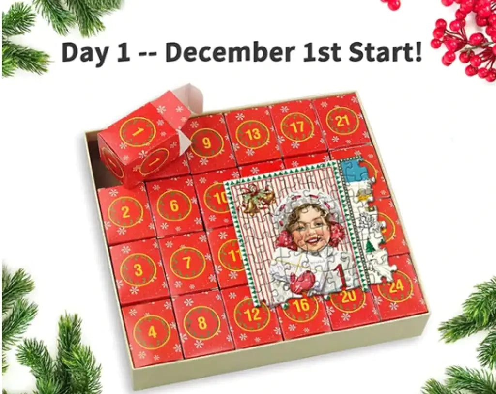 Merry Christmas Jigsaw Advent Calendar Puzzle