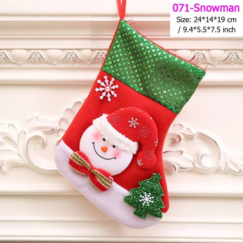 Santa Snowman Christmas Stockings