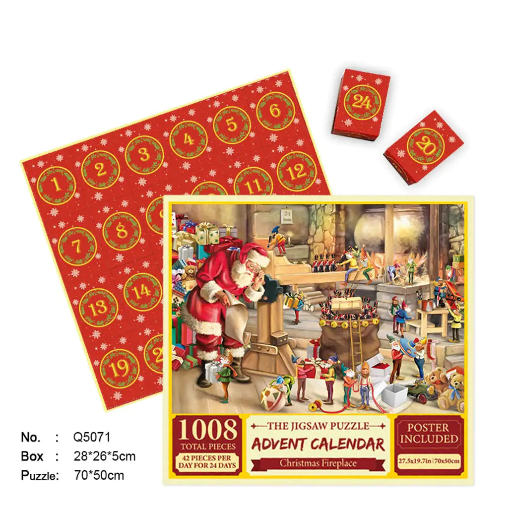 Merry Christmas Jigsaw Advent Calendar Puzzle