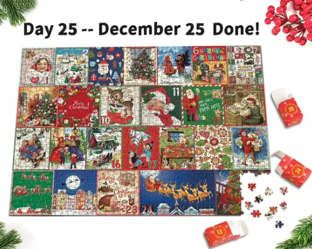 Merry Christmas Jigsaw Advent Calendar Puzzle