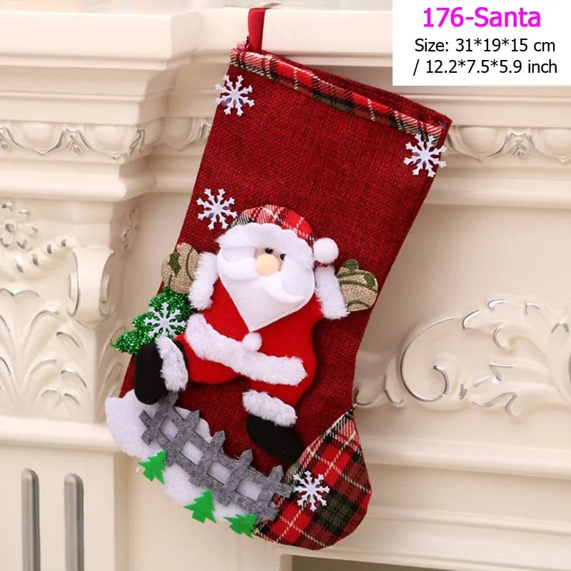 Santa Snowman Christmas Stockings