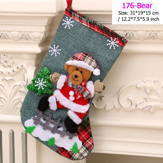 Santa Snowman Christmas Stockings