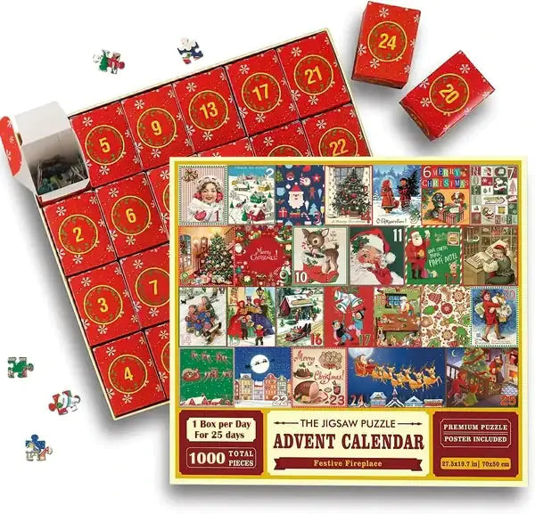 Merry Christmas Jigsaw Advent Calendar Puzzle