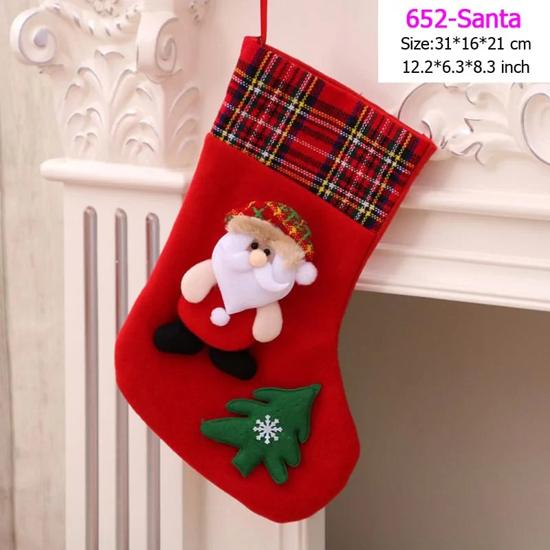 Santa Snowman Christmas Stockings