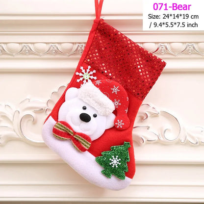 Santa Snowman Christmas Stockings