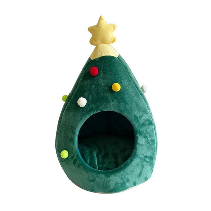 Christmas Tree Cat House