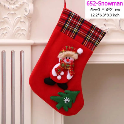 Santa Snowman Christmas Stockings