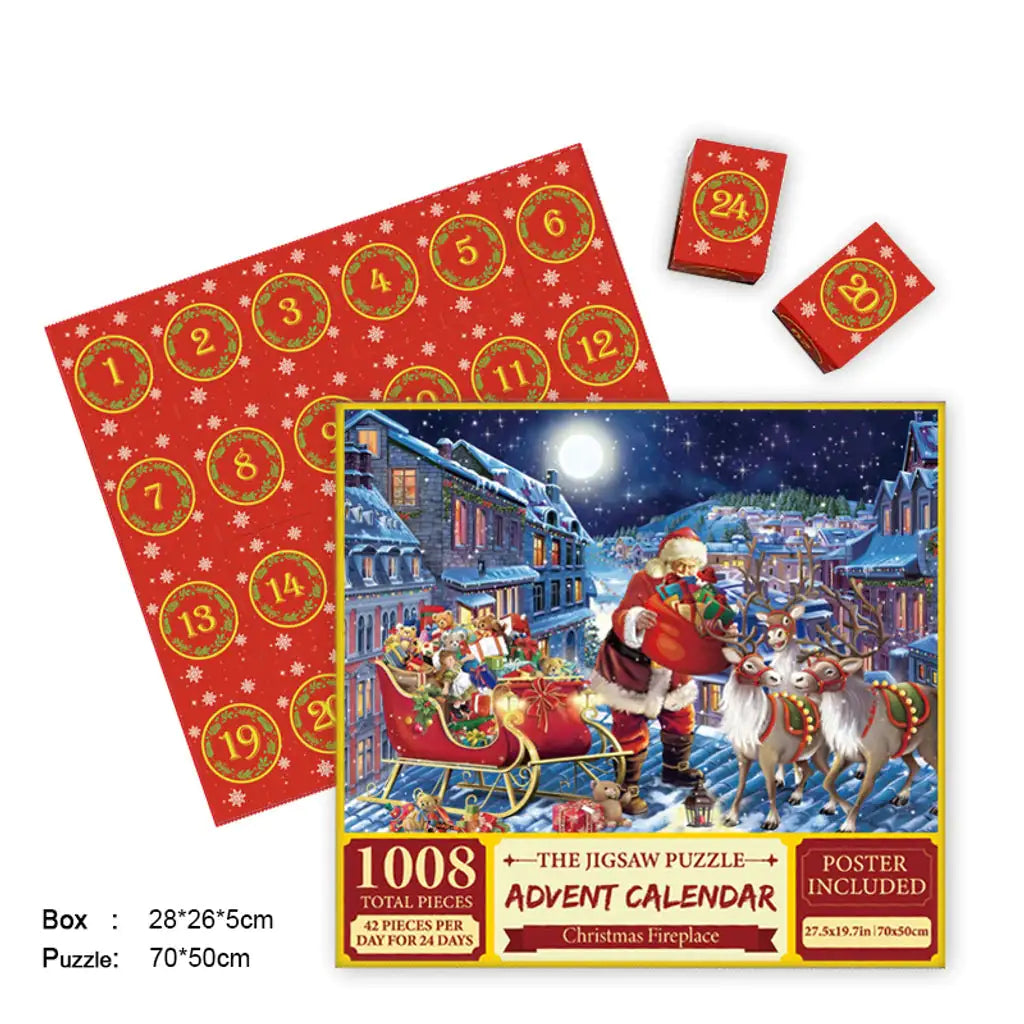 Merry Christmas Jigsaw Advent Calendar Puzzle