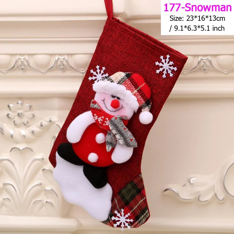 Santa Snowman Christmas Stockings