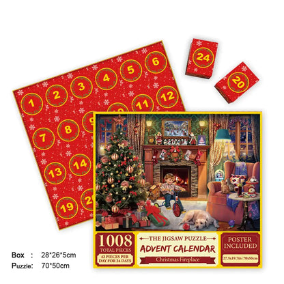 Merry Christmas Jigsaw Advent Calendar Puzzle