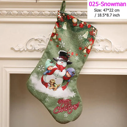 Santa Snowman Christmas Stockings