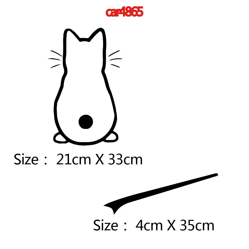 Cat Car Stickers for Rear Wipers